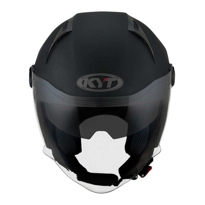 Casco Jet Kyt D-city Plain Matt Black