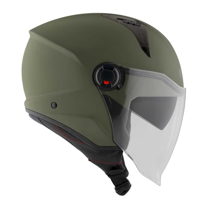 Casco Jet Kyt D-city Plain Matt Army Green