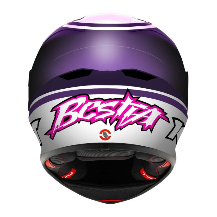 Casco Integrale Kyt Kx-1 Race Gp Replica Bastianini Fim 2024 White/violet