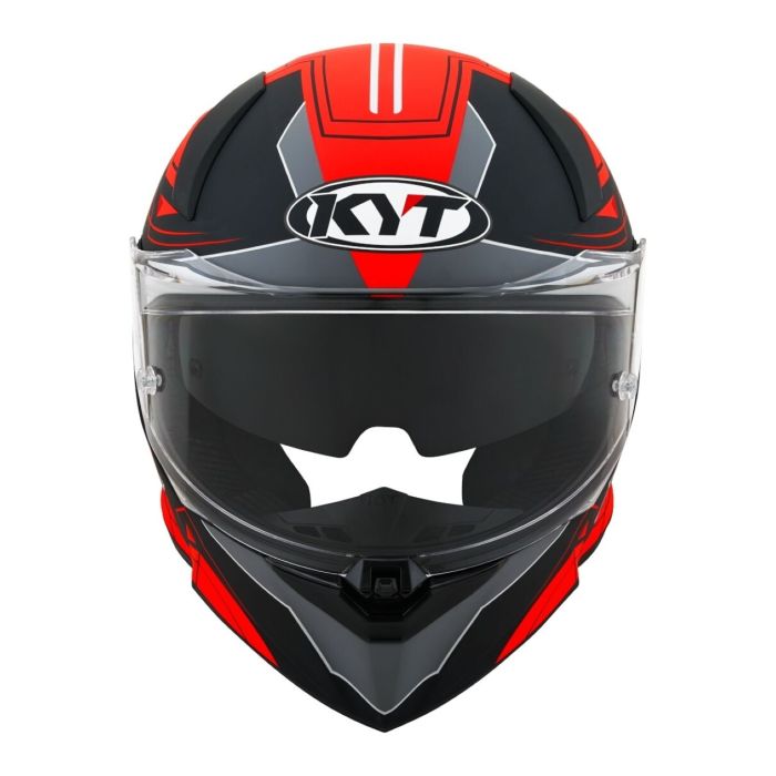Casco Integrale Kyt R2r Led Matt Black/red