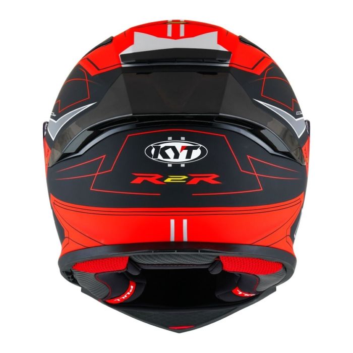 Casco Integrale Kyt R2r Led Matt Black/red