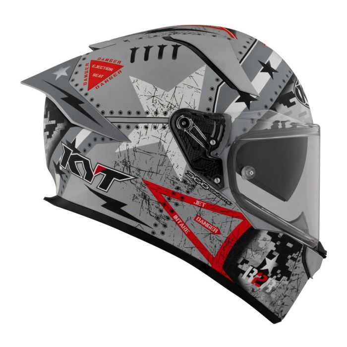 Casco Integrale Kyt R2r Max Assault Matt Grey