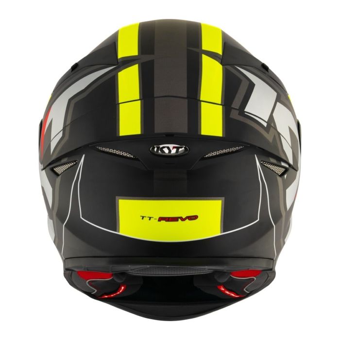 Casco Integrale Kyt Tt-revo Electron Matt Black/ylw