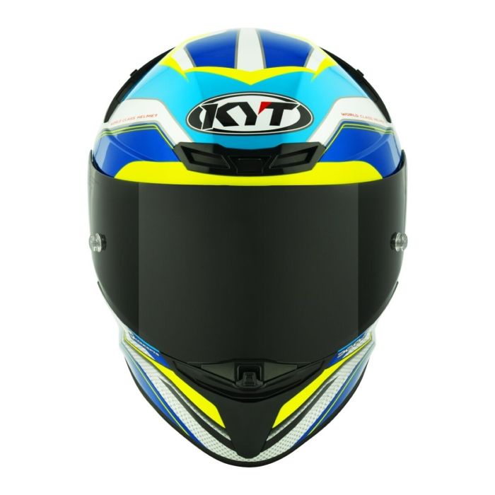 Casco Integrale Kyt Tt-revo Grand Prix White/light Blue