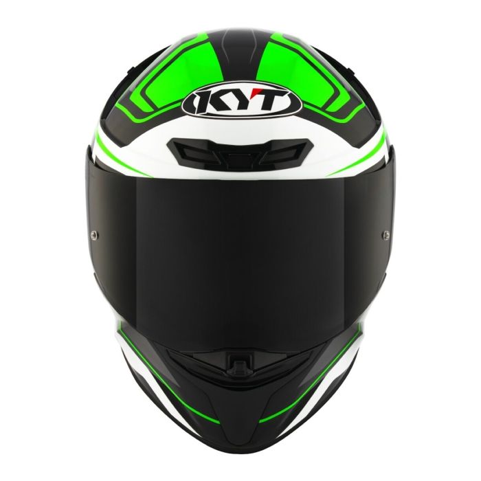 Casco Integrale Kyt Tt-revo Overtech Green Fluo/white