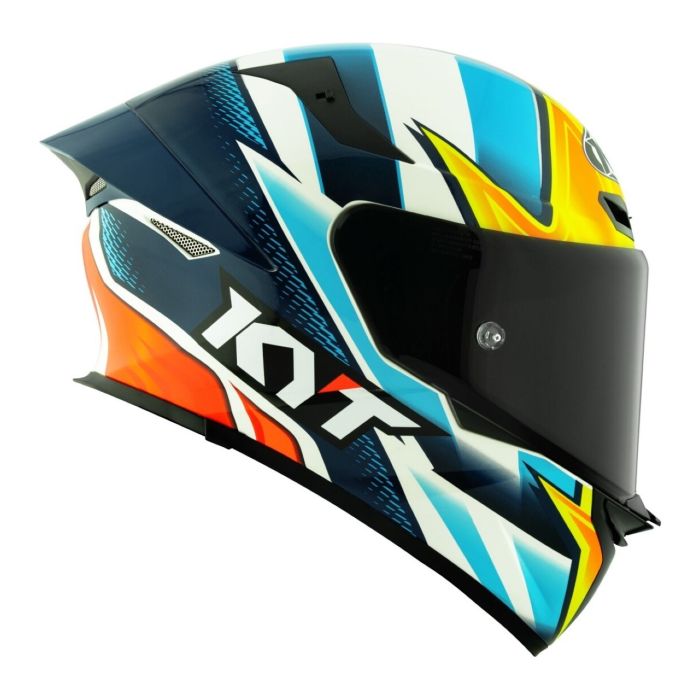 Casco Integrale Kyt Tt-revo Replica Tati Blue/yellow