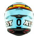 Casco Integrale Kyt Tt-revo Replica Leopard Spainard Light Blue