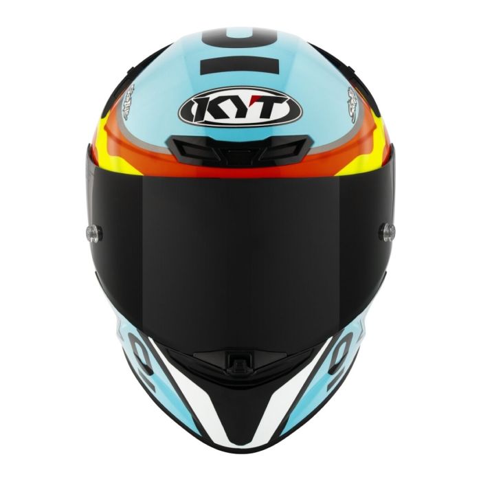 Casco Integrale Kyt Tt-revo Replica Leopard Spainard Light Blue