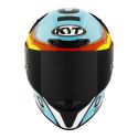 Casco Integrale Kyt Tt-revo Replica Leopard Spainard Light Blue