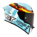 Casco Integrale Kyt Tt-revo Replica Leopard Spainard Light Blue