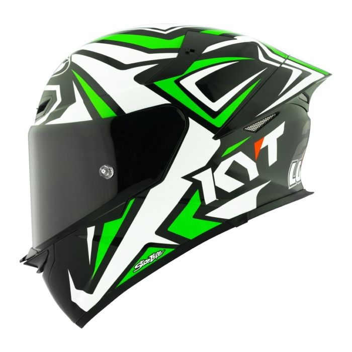 Casco Integrale Kyt Tt-revo Replica Alex Lowes White/green Fluo