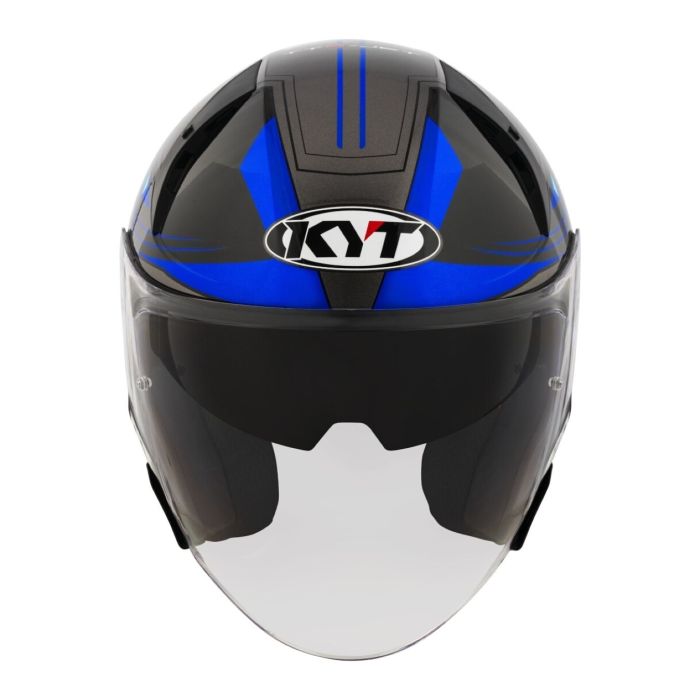 Casco Jet Kyt Ttr-jet Led Black/blue