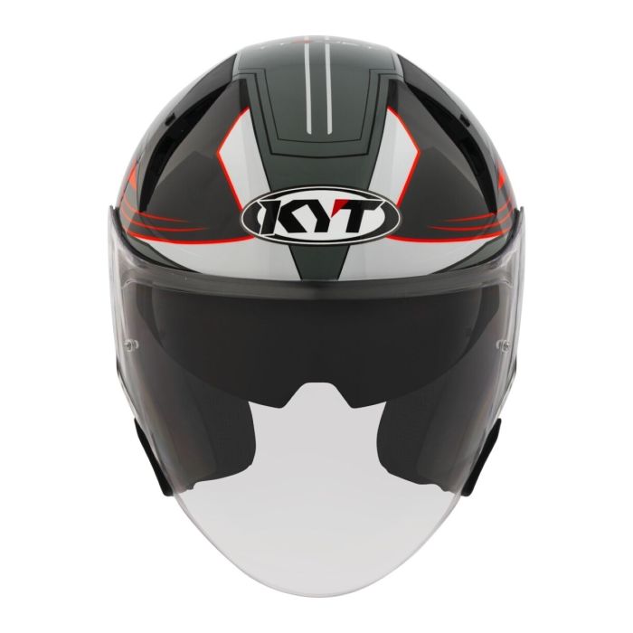Casco Jet Kyt Ttr-jet Led Black/grey