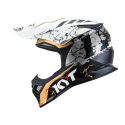 Casco Off-road Kyt Skyhawk R2r Jarvis Edition White/gold