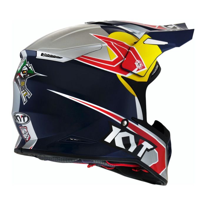 Casco Off-road Kyt Skyhawk Taddy Blue/grey