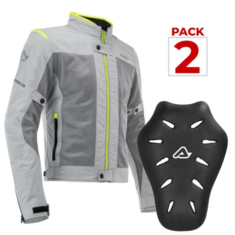 Giacca Estiva Donna Acerbis Ramsey Beige + Protezione schiena L2