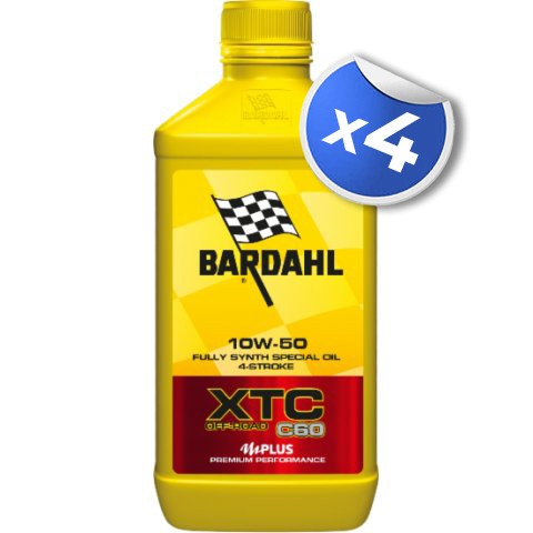 4 Lt. Olio Bardahl Xtc C60 10w50 Off-road Conf. 1Lt.