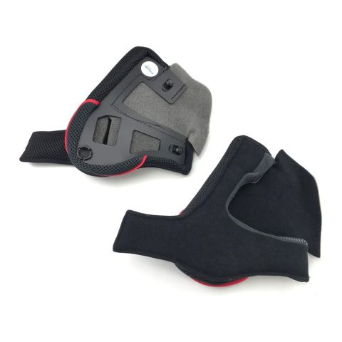 Nolan Guanciali Clima Comfort Tg.xl-2xl (40mm) Black Red Per Ncom.n104ab