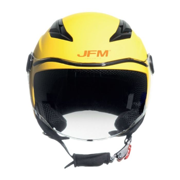 Casco Bambino Con Visiera Jf710 Baby Giallo Opaco