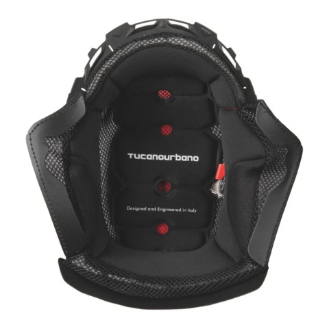 Interno Removibile Tucano Urbano 1372 Per Casco El Jet Nero