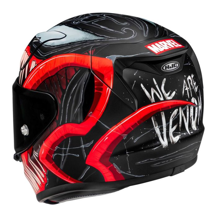 Casco Integrale Hjc Rpha 12 Venom 3 Marvel Black Red