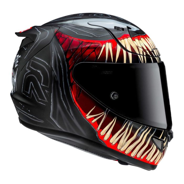 Casco Integrale Hjc Rpha 12 Venom 3 Marvel Black Red