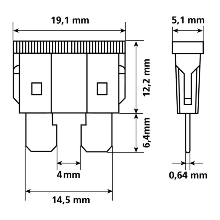 Cartellina Fusibili 10pz Lampa 70080 Assortiti 12/32v