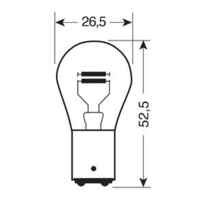 Coppia Lampadine Lampa 2 Filamenti 21/5w Bay15d