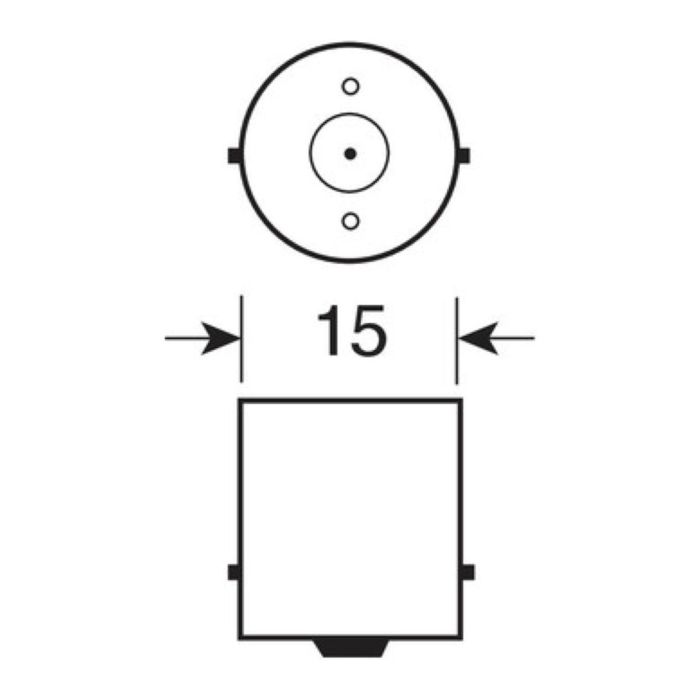 Paire de lampes sphériques 12v 5w Ba15s