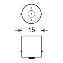 Pair of spherical lamps 12v 5w Ba15s