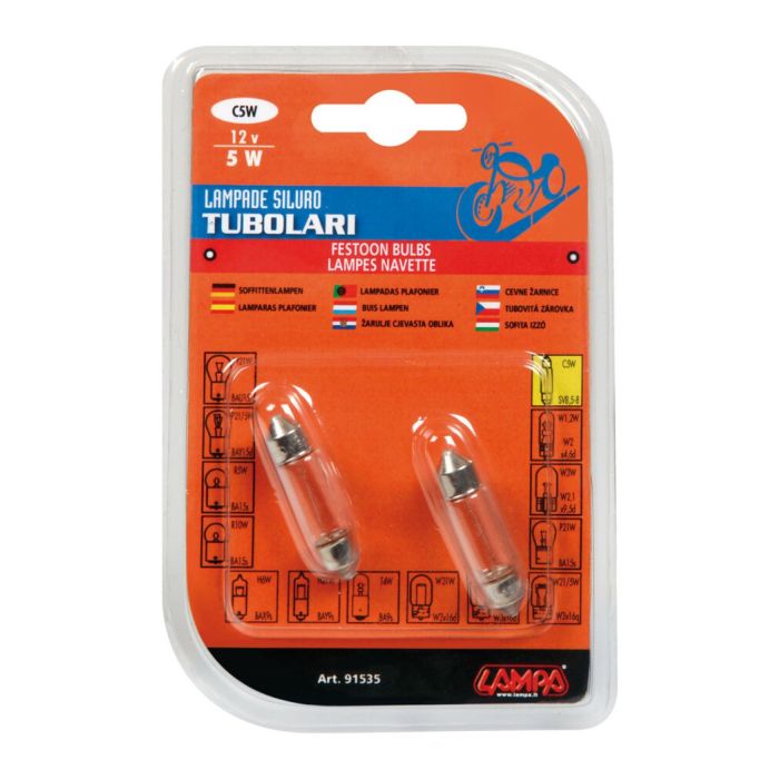 12V Torpedolampe - C5W - 11x35 mm - 5W