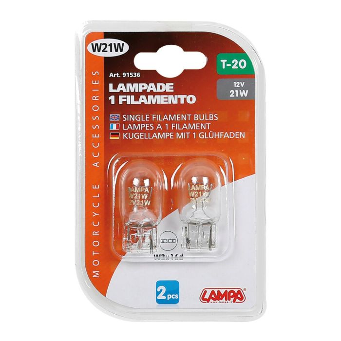 12V Lampe Socle en Verre - L21W - 21W