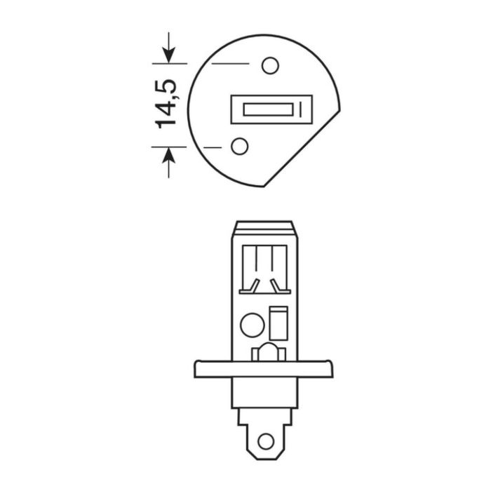 Lampada Blu-xe H1 12v 55w