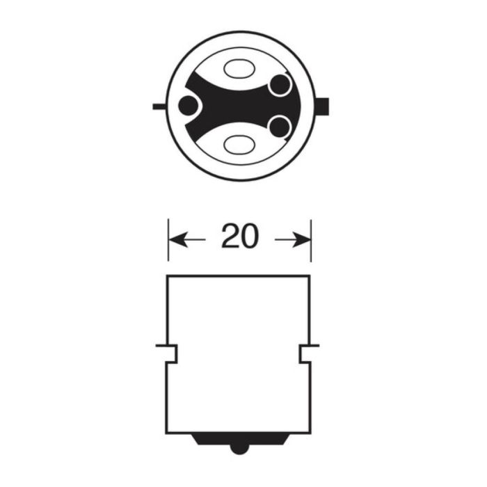 Lampada AlogenaBlu-xe 12v Ba20d 35/35