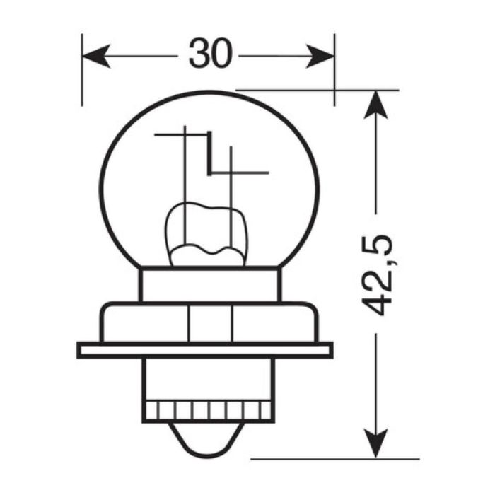 Lampada 12v S3 P26s 30w