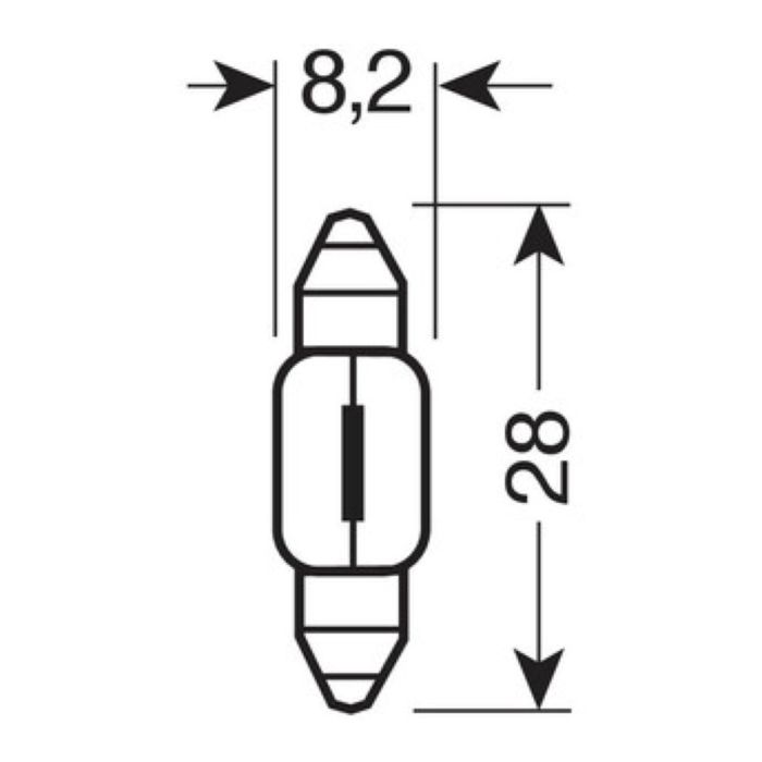 Paar Lampe.tubol.15w sv7 8x28mm nd