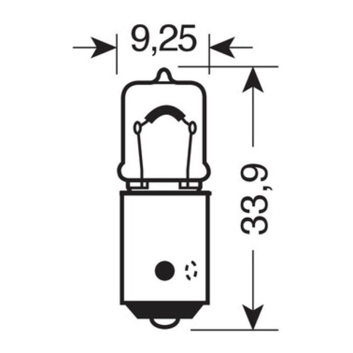 Paar-Lampe. 12V. Bax 9s 6w Nd