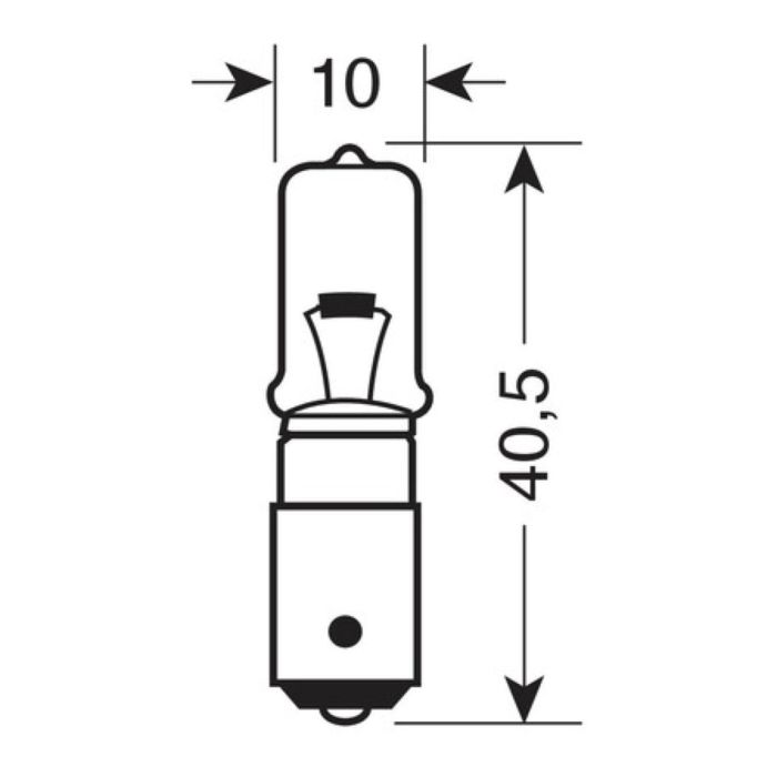 Lámpara de pareja. 12v. Bahía 9s 21w nd