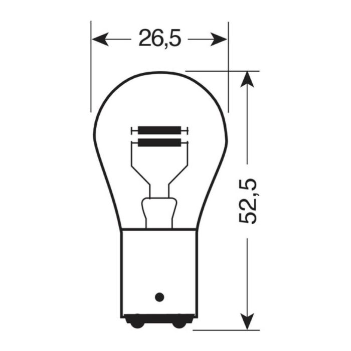 Paire Lampa ampoules 2 filaments 21/5w Bay15d