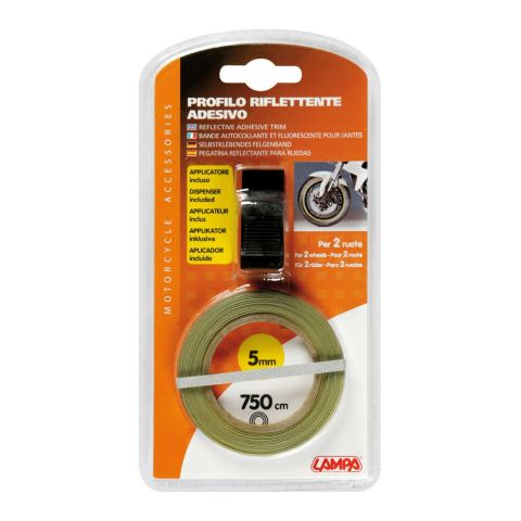 Perfil de rueda reflectante con adaptador plateado Lampa