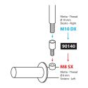 Adatattatore.mirror de M10 R. a M8 L.