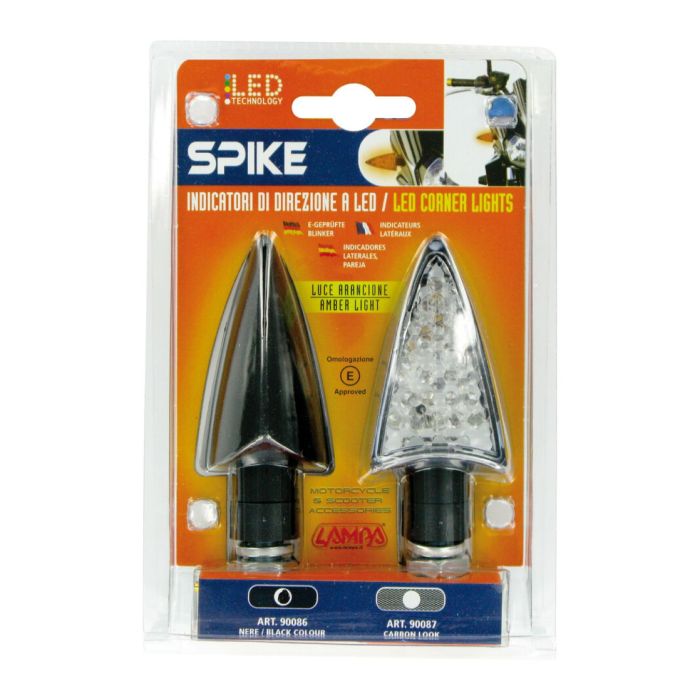 Par de flechas LED Lampa aprobado Mod Spike 12V negro