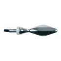 Par de flechas cromadas Mod Storm Led cristal blanco