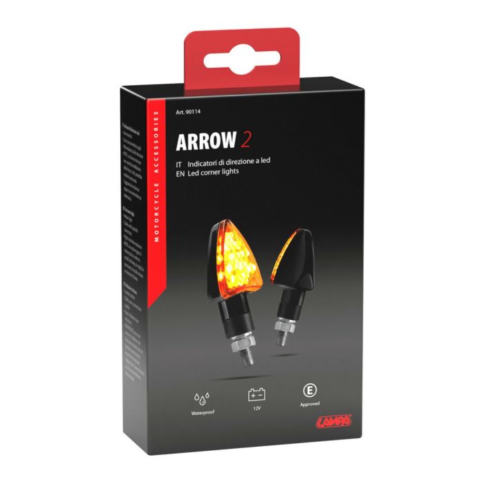 Pair of led arrows Lampa approved Mod Arrow black