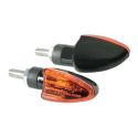 Par de flechas Lampa flecha de cristal naranja negro