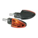 Par de flechas Lampa Carbon Arrow Orange Glass