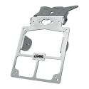 Support de plaque d’immatriculation non réglable. Aluminium