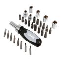 Set of 30 pieces bits and compasses