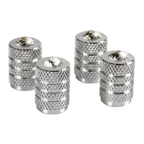 Set of 4 valve covers aluminum + crystals