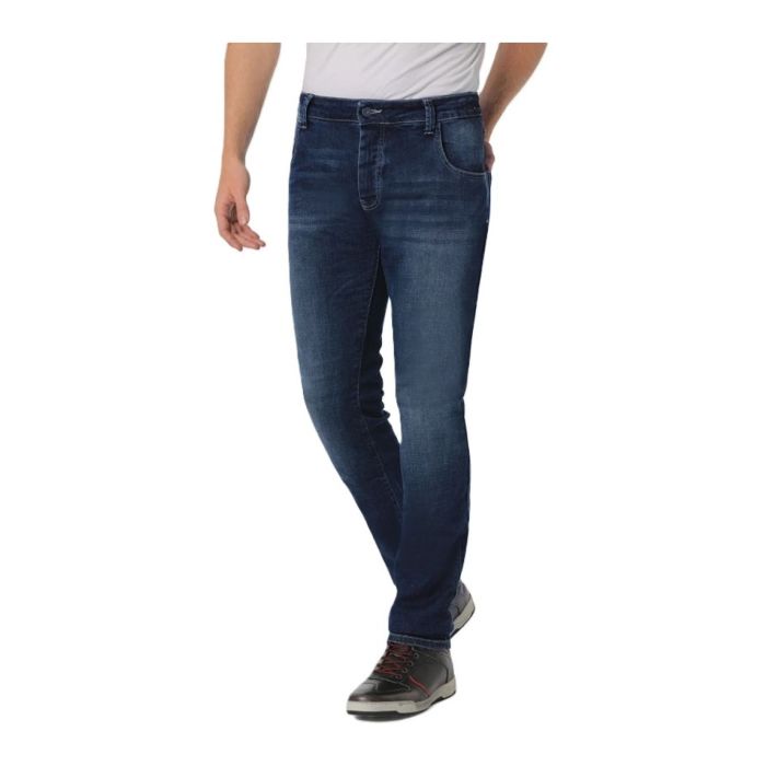 Jeans Moto Pmj New Rider Uomo Made In Italy Blue